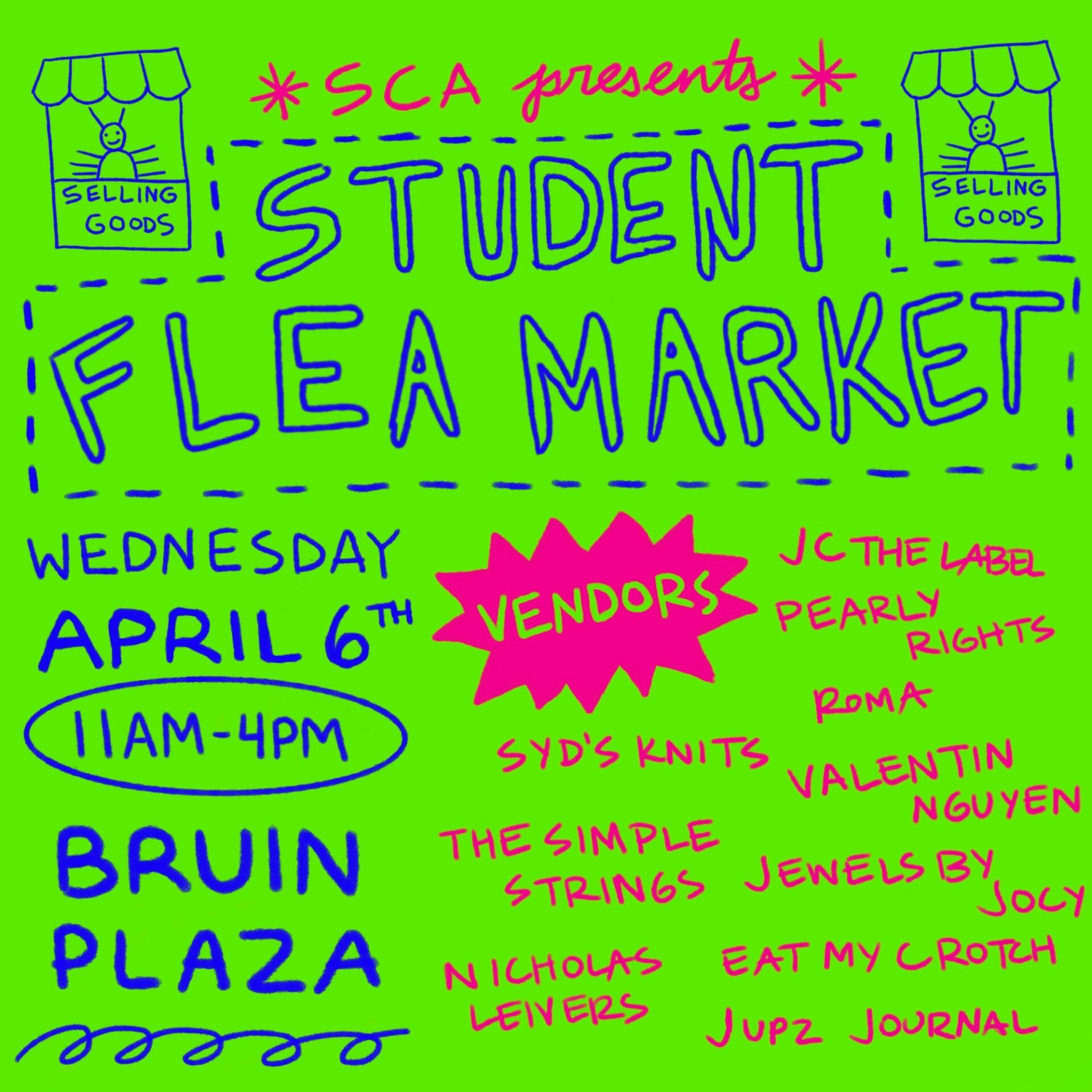 Student Flea Market Flyer